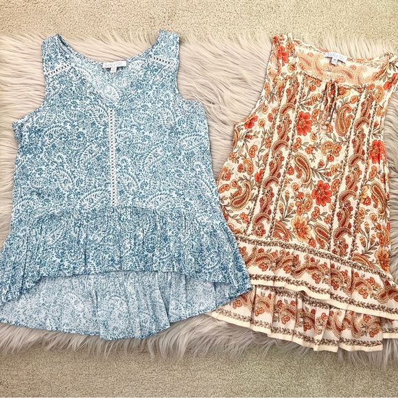 Patrons of Peace Ruffled Tank Top Bundle set XS - Picture 10 of 11